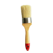 Oval type steel ferrule wood handle wax brush with nature bristle